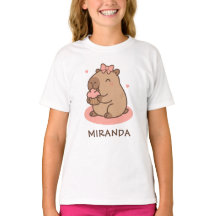 Capybara Flickor Personlig Söt Rolig