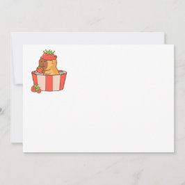 Capybara Födelsedagsfest inbjudan | Cute Animal