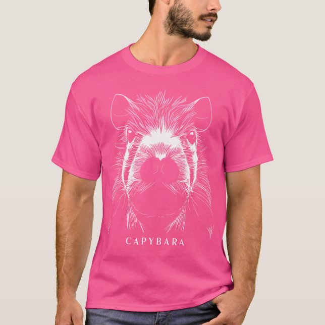 Capybara Funny Capybara Rodent Grass-Eater Capybar T Shirt (Framsida)