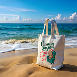 Capybara Funny julbag Tygkasse