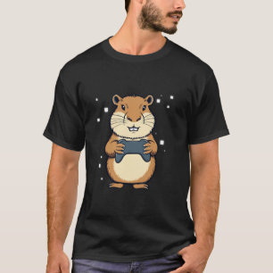 Capybara Funny Retro Video Games för barn Manar Wo T Shirt