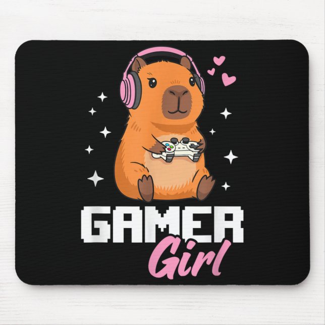 Capybara Gamer Girl Gaming  Musmatta (Framsidan)