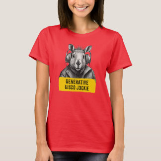 Capybara Generative Disco Jockie coola roligt T-sh T Shirt