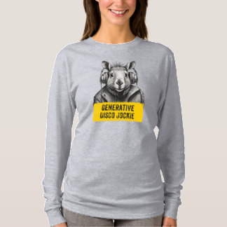 Capybara Generative Disco Jockie coola roligt T-sh T Shirt