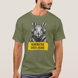 Capybara Generative Disco Jockie coola roligt T-sh T Shirt