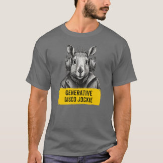 Capybara Generative Disco Jockie coola roligt T-sh T Shirt