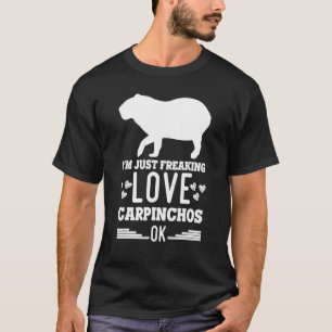 Capybara Giant Rodent Design for carpinchos Älskar T Shirt