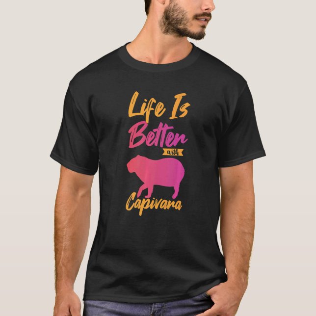 Capybara Giant Rodent for Capivara 7 T Shirt (Framsida)
