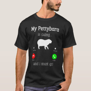 Capybara Giant Rodent för Pettybara T Shirt