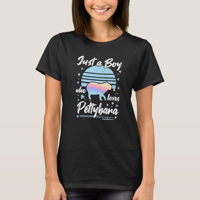 Capybara Giant Rodent för Pettybara T Shirt (Framsida)
