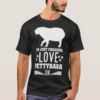Capybara Giant Rodent för Pettybara T Shirt