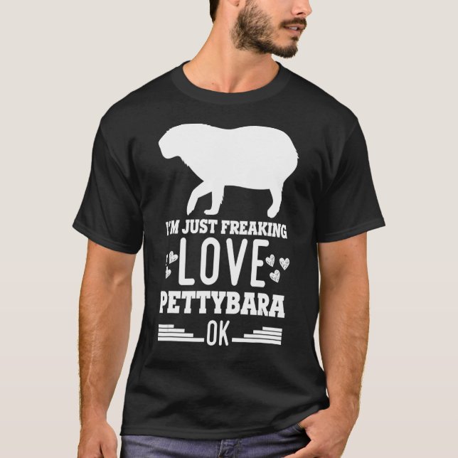 Capybara Giant Rodent för Pettybara T Shirt (Framsida)