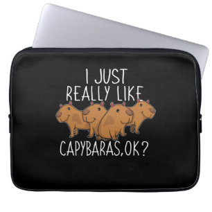 Capybara Gift Kids Women Cute Capybara Laptop Fodral