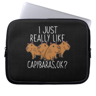Capybara Gift Kids Women Cute Capybara Laptop Fodral