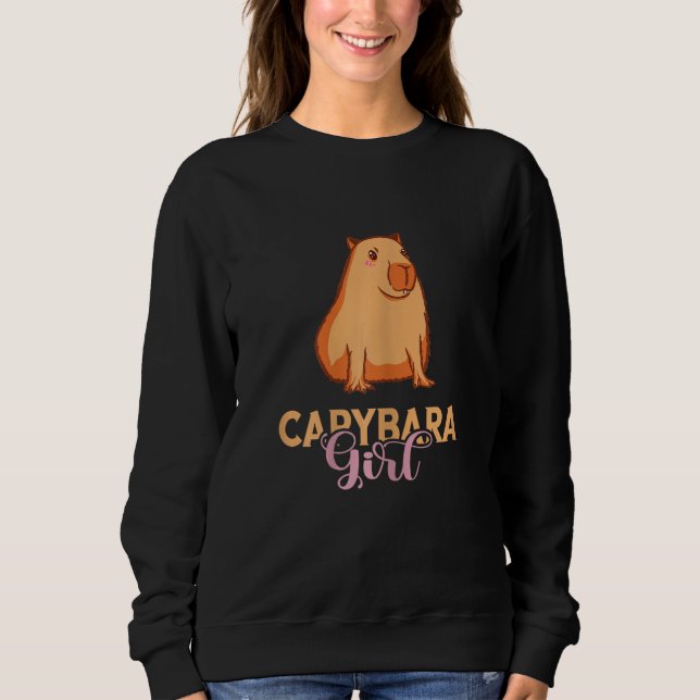 Capybara Girl Capybara Lover Rodent Animal Funny C T Shirt (Framsida)