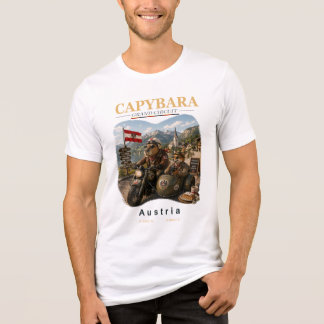 Capybara Grand Circuit – Österrike Alpisk motorcyk T Shirt
