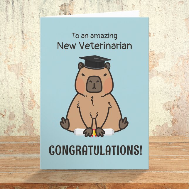 Capybara Grattiss Veterinary Studenten Kort (Skapare uppladdad)