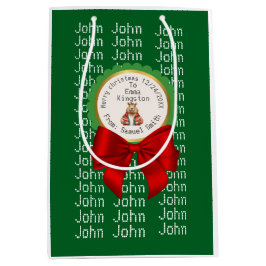 CAPYBARA green XMAS NAME EDITABLE 