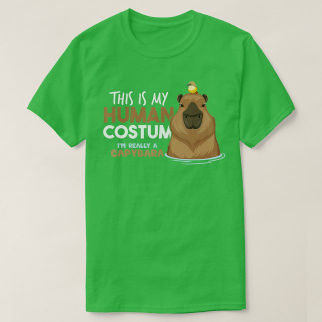 Capybara Halloween Costume, Capybara Rodent Lovers T Shirt (Design framsida)