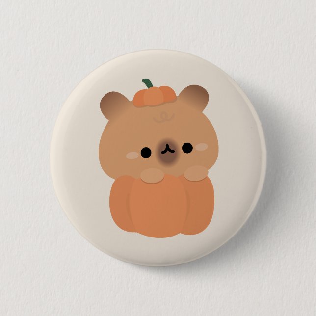 Capybara Halloween Knapp (Framsida)