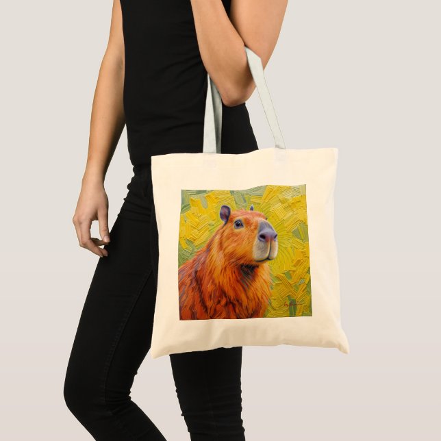 Capybara-handväska Tygkasse (Framsida (produkt))