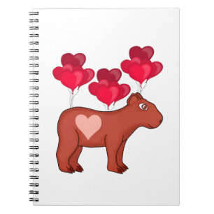 Capybara Hearts Kärlek Anteckningsbok