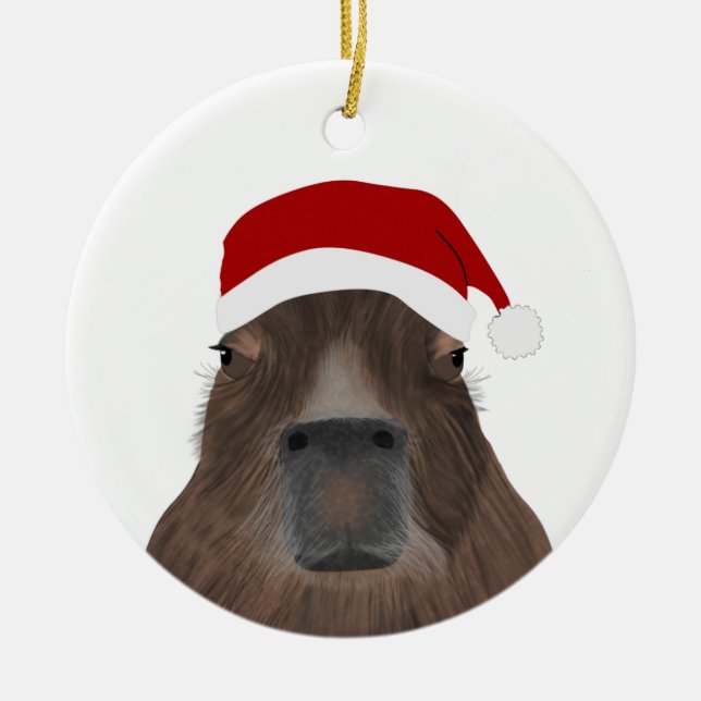Capybara Helgdag Ornament (Framsidan)