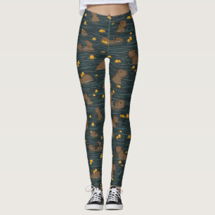Capybara Hett Tub med Yuzu Fruit Leggings