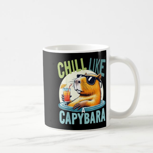 Capybara Holidays - Funny Quote Gift Zen Fashion D Kaffemugg (Höger)