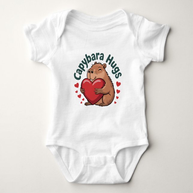 Capybara Hugs T Shirt (Framsida)