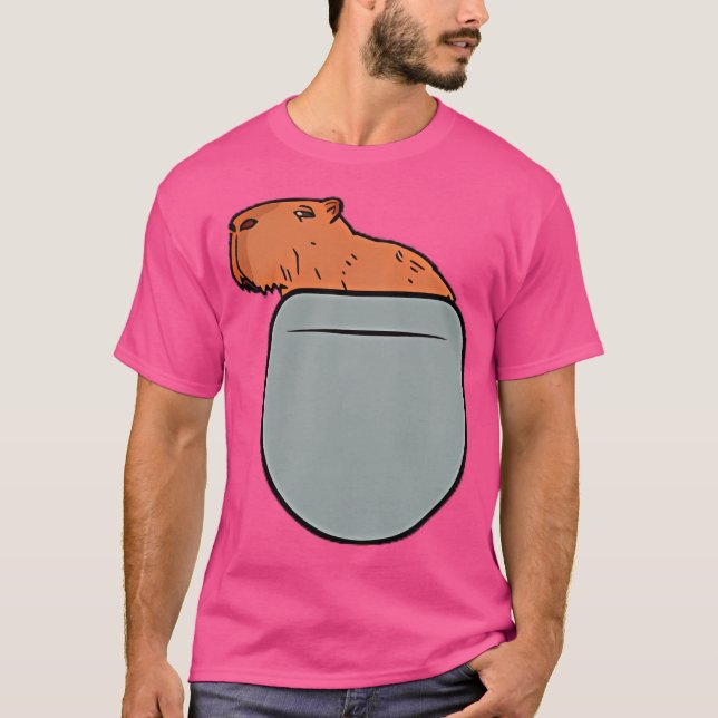 Capybara i din fickkapybara t shirt (Framsida)