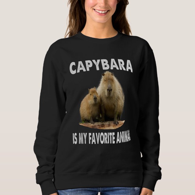 Capybara Is My Spirit Animal  Capybara Pet Animal T Shirt (Framsida)
