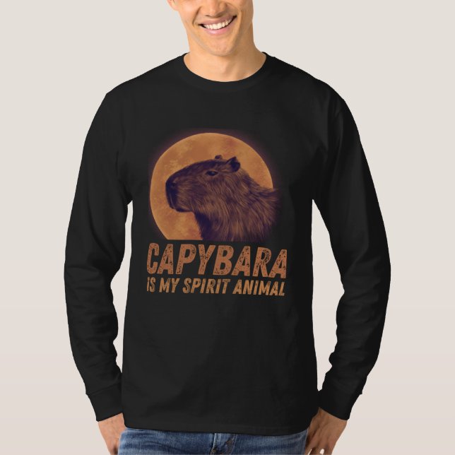 Capybara Is My Spirit Animal Capybara T Shirt (Framsida)