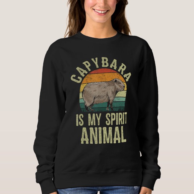 Capybara Is My Spirit Animal Cute Capybara Pet Own T Shirt (Framsida)