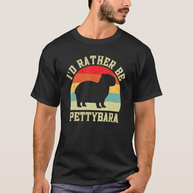 Capybara Jätte Gnagare För Happybara T Shirt (Framsida)