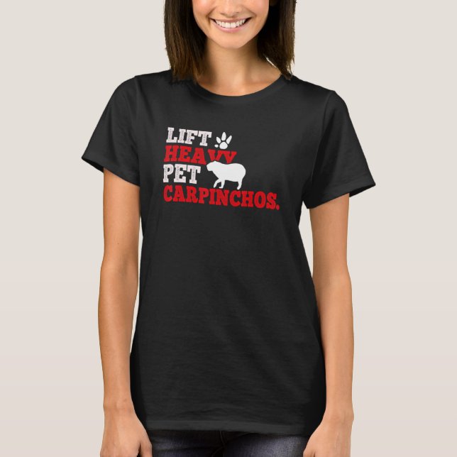 Capybara Jättegnagare För carpinchos 14 T Shirt (Framsida)