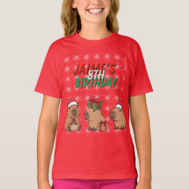 Capybara jul firande födelsedag t shirt