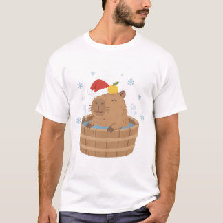 Capybara jul Onsen tomtehatt T Shirt