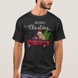 Capybara jul Ornament Lastbil Träd Funny Julafton T Shirt