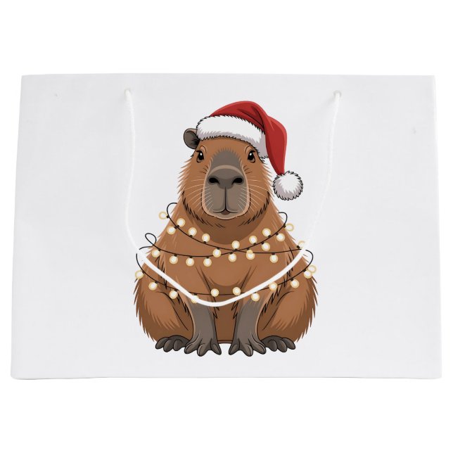 Capybara Julafton Matching Funny Santa (Framsidan)