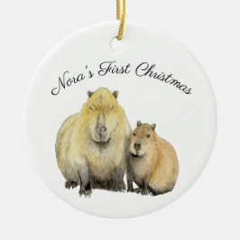 Capybara Julgransprydnad Keramik