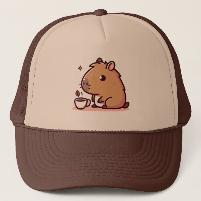 Capybara kaffe älskare keps (Framsida)