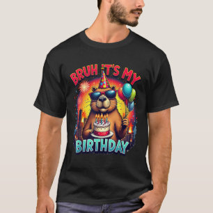 Capybara Kaiju Födelsedagsfest Japan Monster Capyz T Shirt