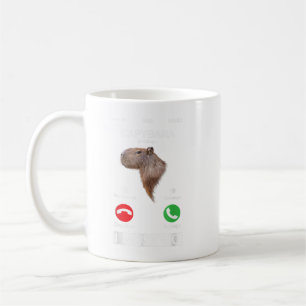 Capybara kallar det för den berömda Capibara Roden Kaffemugg