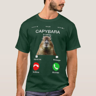 Capybara kallar sig för en berömd Capibara-djuröve T Shirt