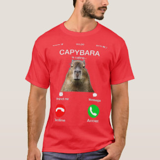 Capybara kallar sig för en berömd Capibara-djuröve T Shirt