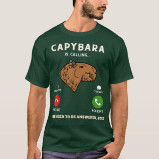 Capybara kallar sig för en underlig Capibara Meme  T Shirt