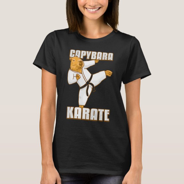 Capybara Karate Gi T Shirt (Framsida)