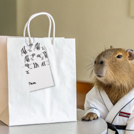 Capybara Karate Presentetikett