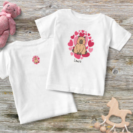 Capybara Kärlek med många Hearts-Personligen T Shirt